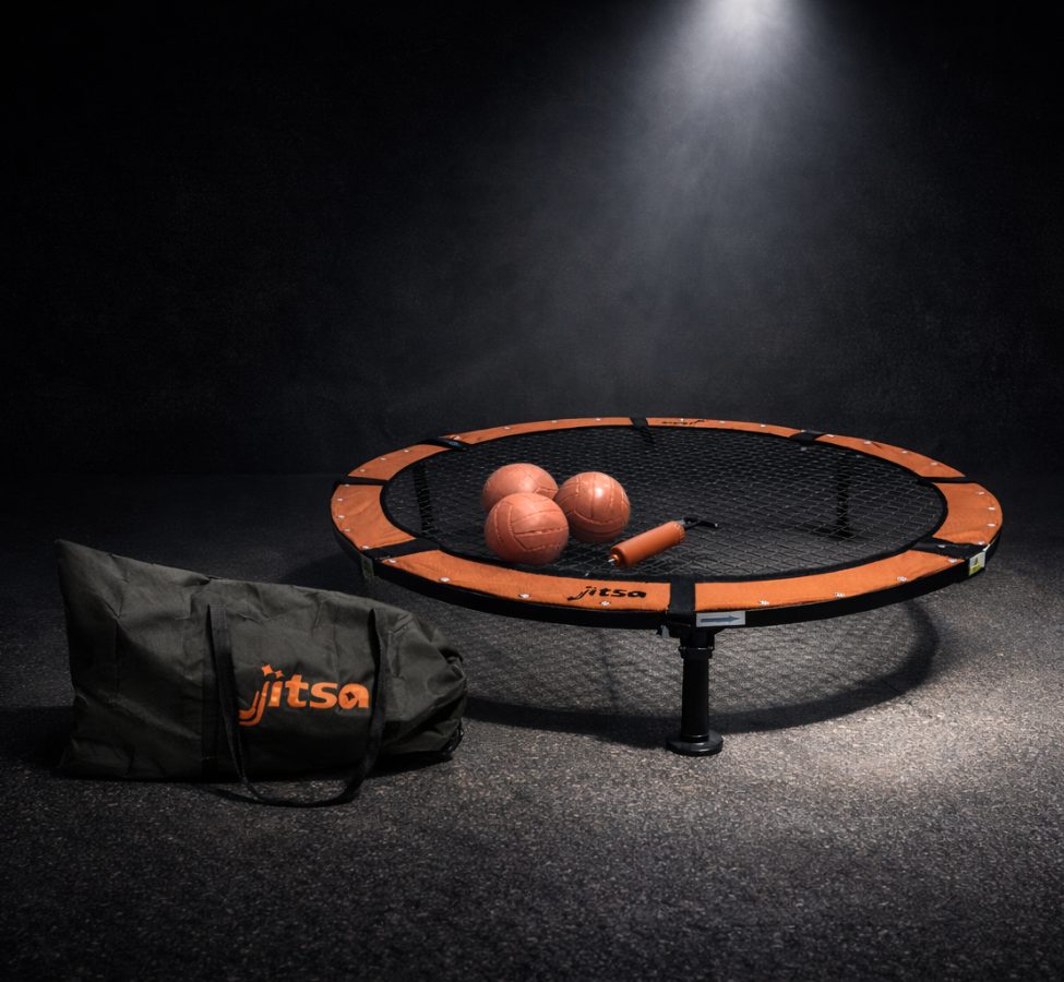 składany metalowy roundnet Jitsa Spikeball z elegancką torbą