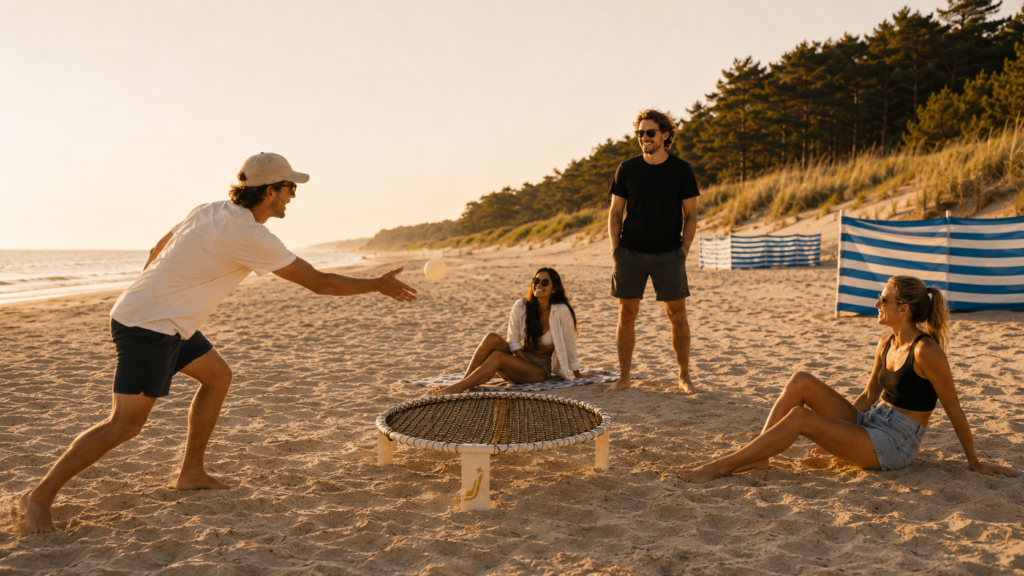 roundnet jitsa na plaży